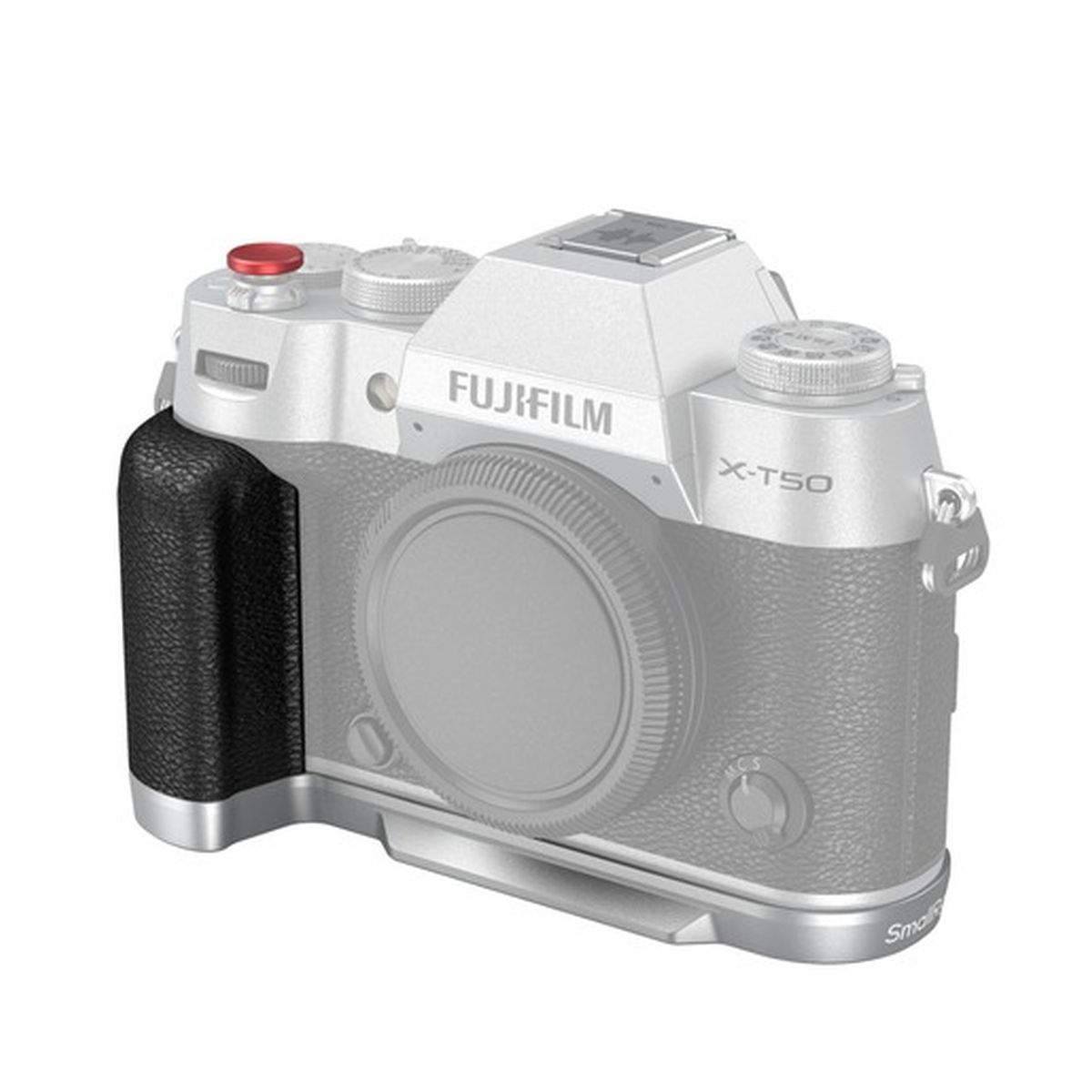 SmallRig 4713B L-förmige Montageplatte mit Silikongriff für Fujifilm X-T50 Schwarz