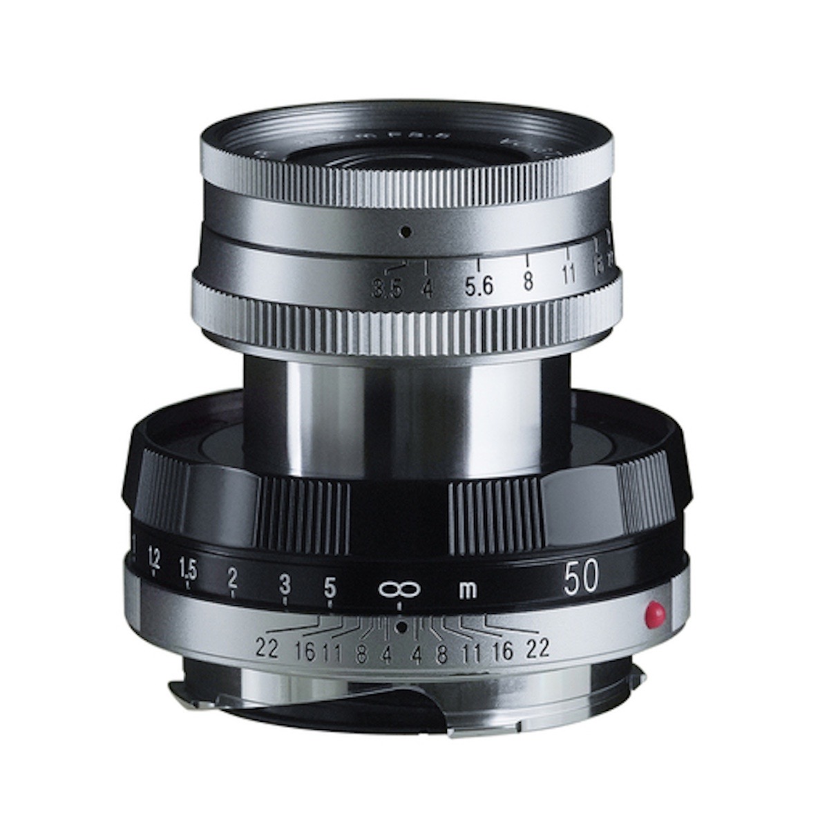 Voigtländer 50 mm 1:3,5 Apo Lanthar TYP I VM Schwarz Silber