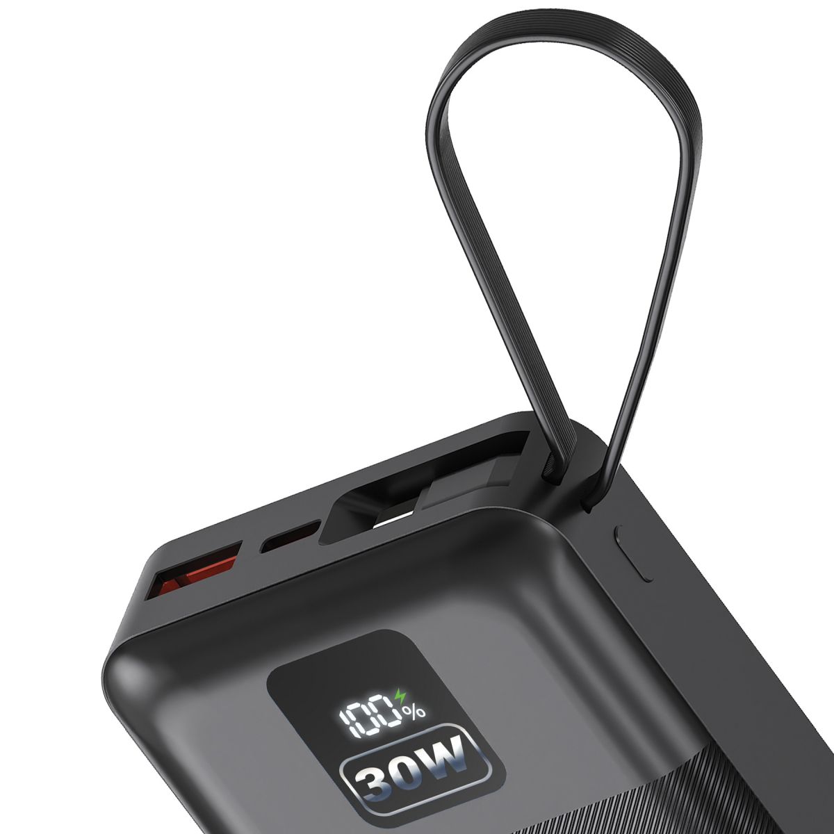 Patona Premium Powerbank Stark 6.0 PD 30 W 20.000 mAh mit integriertem USB-C-Kabel