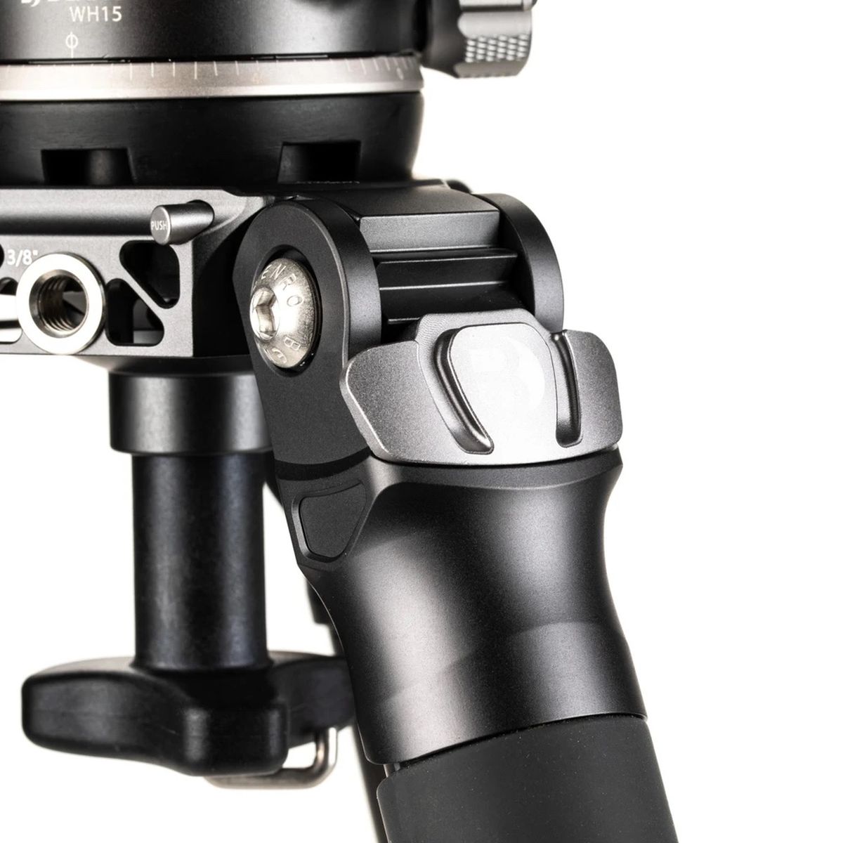 Benro Mammoth TMTH44C CF-Stativ mit WH15 Wildlife-Kopf Nahaufnahme Nivellierscheibe Panoramafunktion