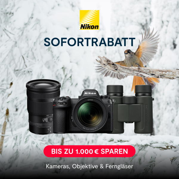 Nikon Sofortrabatt: Bis zu 1.000 € auf ausgewählte Produkte sparen