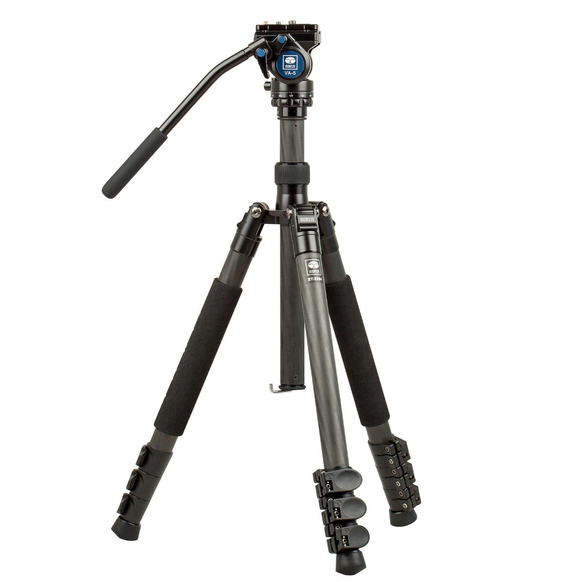 SIRUI ET-2204 Easy Traveler - Carbon Dreibeinstativ mit Videokopf VA-5 