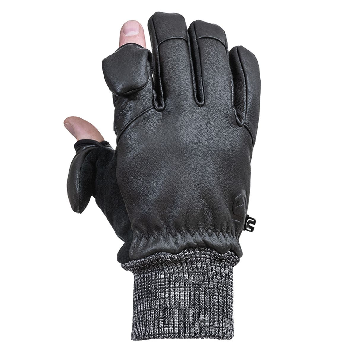 Vallerret Hatchet Leather Glove Black, Leder-Fotohandschuhe XS Schwarz