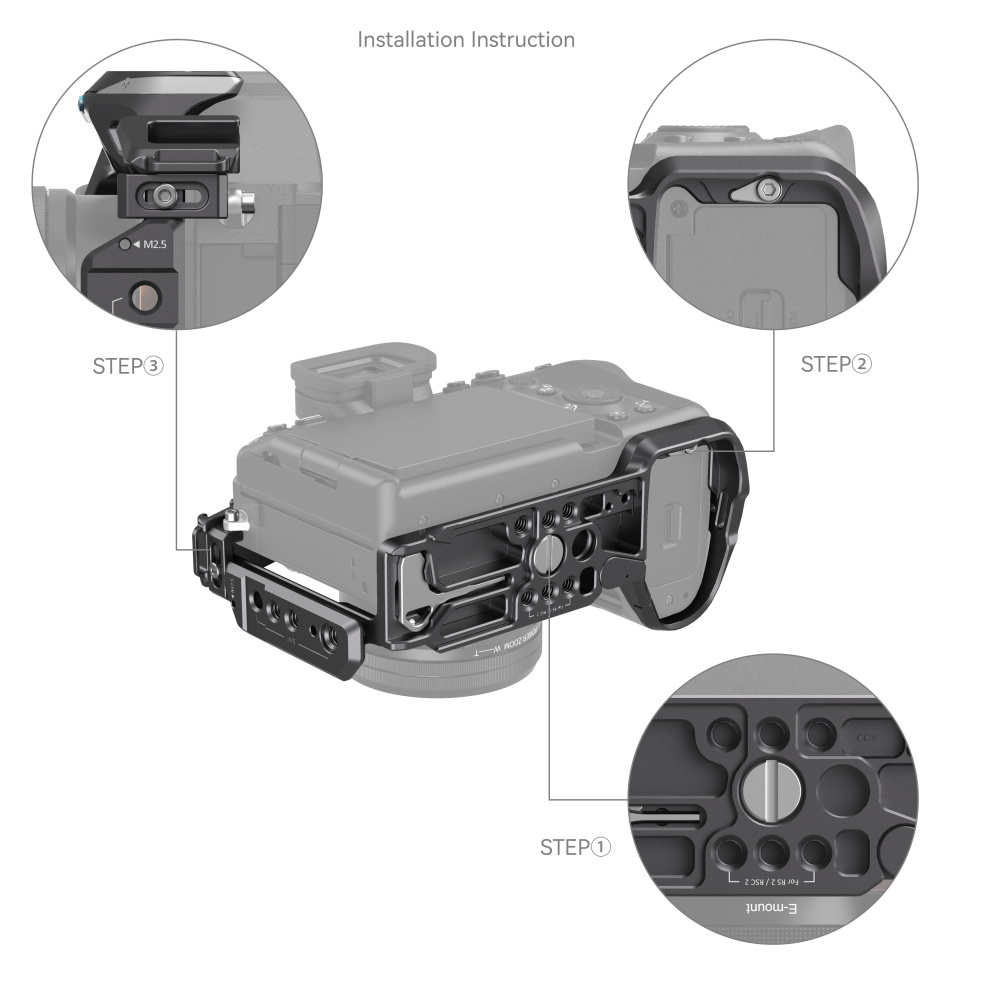 SmallRig 3710 Rhinoceros Advanced Cage Kit für Sony Alpha 7R V / Alpha 7 IV / Alpha 7S III