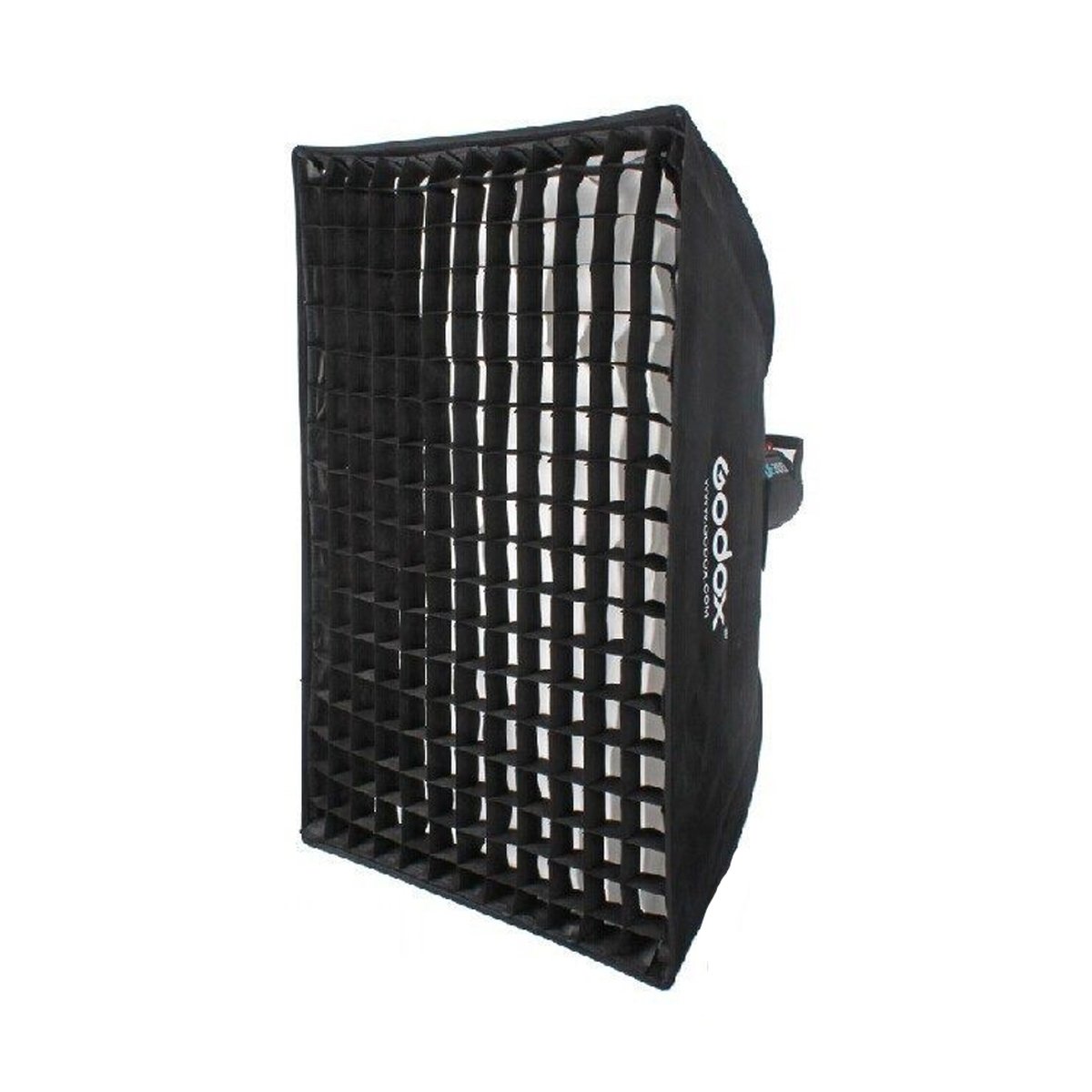 Godox Paraplu Softbox Bowens 60x60 mit Gitter - Godox Softbox mit Wabenfront, schräge Ansicht