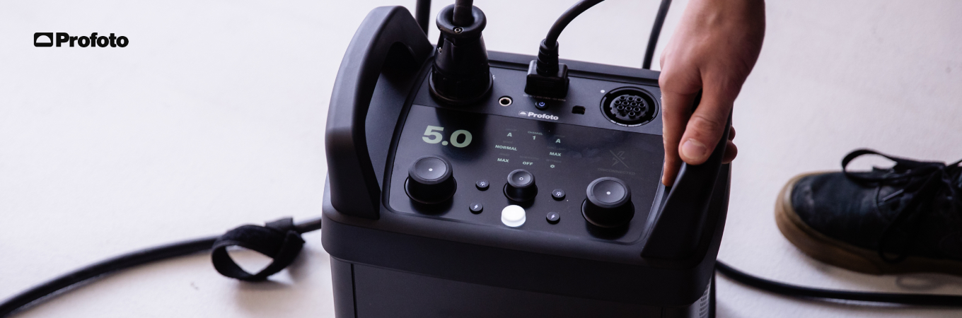 Profoto Pro-11 Studioblitz – Aktionsangebot mit Tauschprämie oder Gratiszugabe Profoto Pro-11 Blitzgenerator im Einsatz – Aktionsgerät mit Trade-In oder Gratis ProHeads