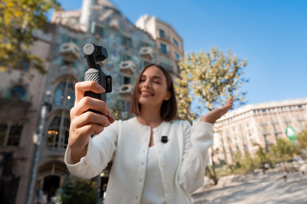 Vlogging DJI Osmo Pocket 4 Gimbal-Kamera