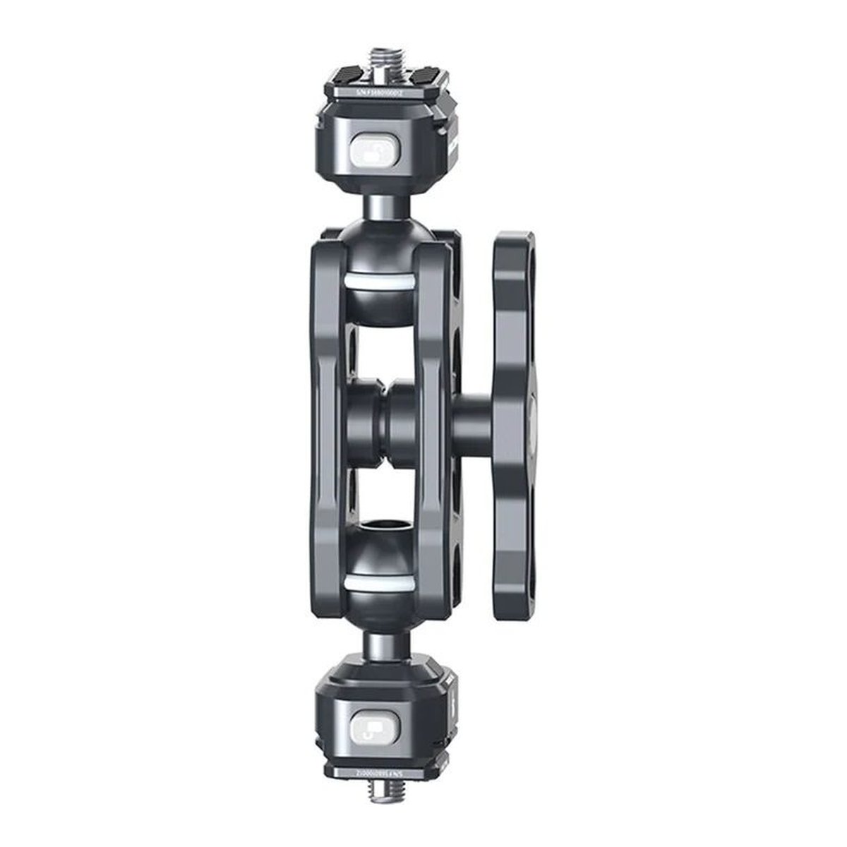 Falcam F22 Dual Quick Release Monitor Mount Kit 2548 - Frontansicht: Magic Arm mit zwei Kugelköpfen