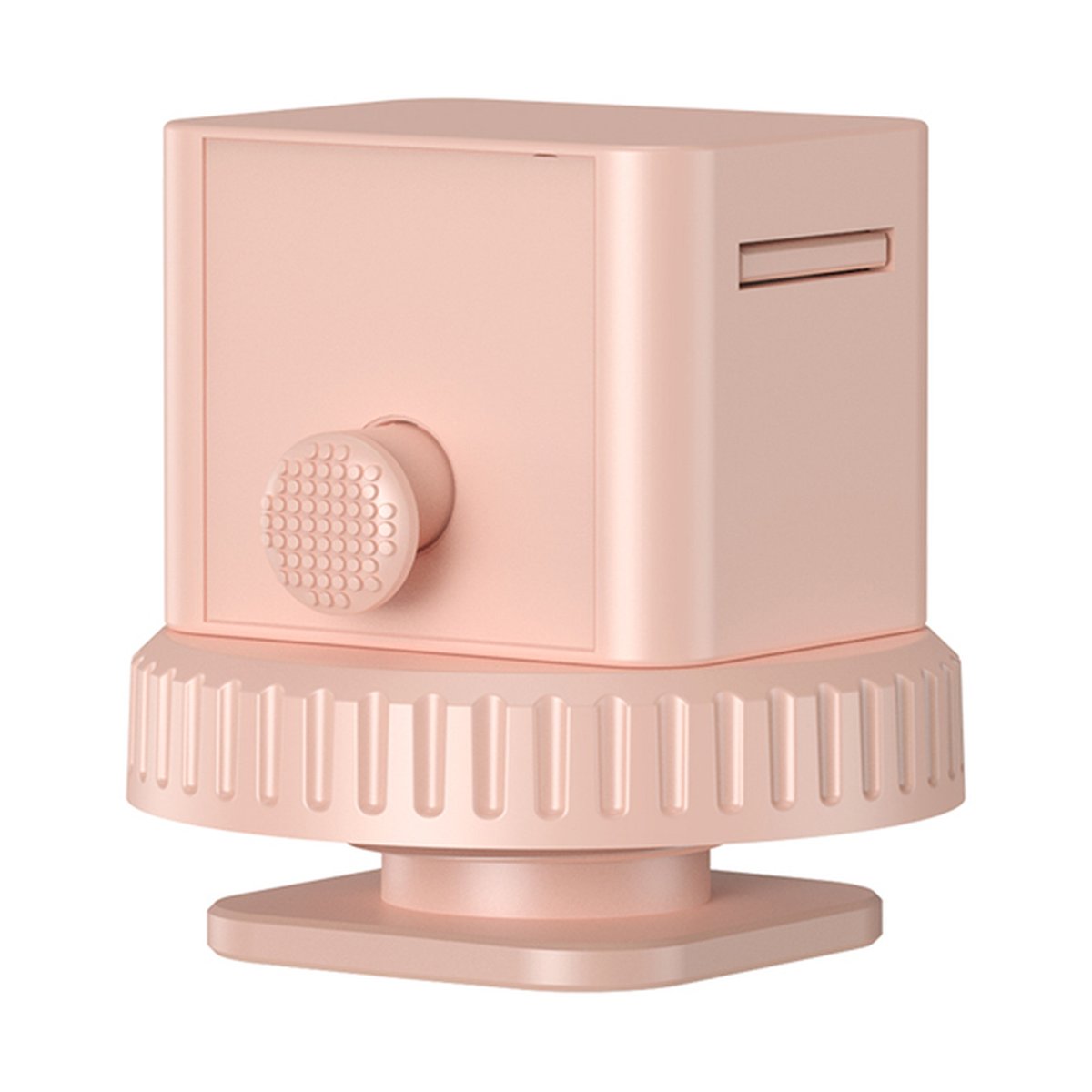 SmallRig 4786 Vibe P96 Pro Mini Pink LED-Videolicht - Produktansicht des rosafarbenen Geräts mit Drehknopf und Schlitz