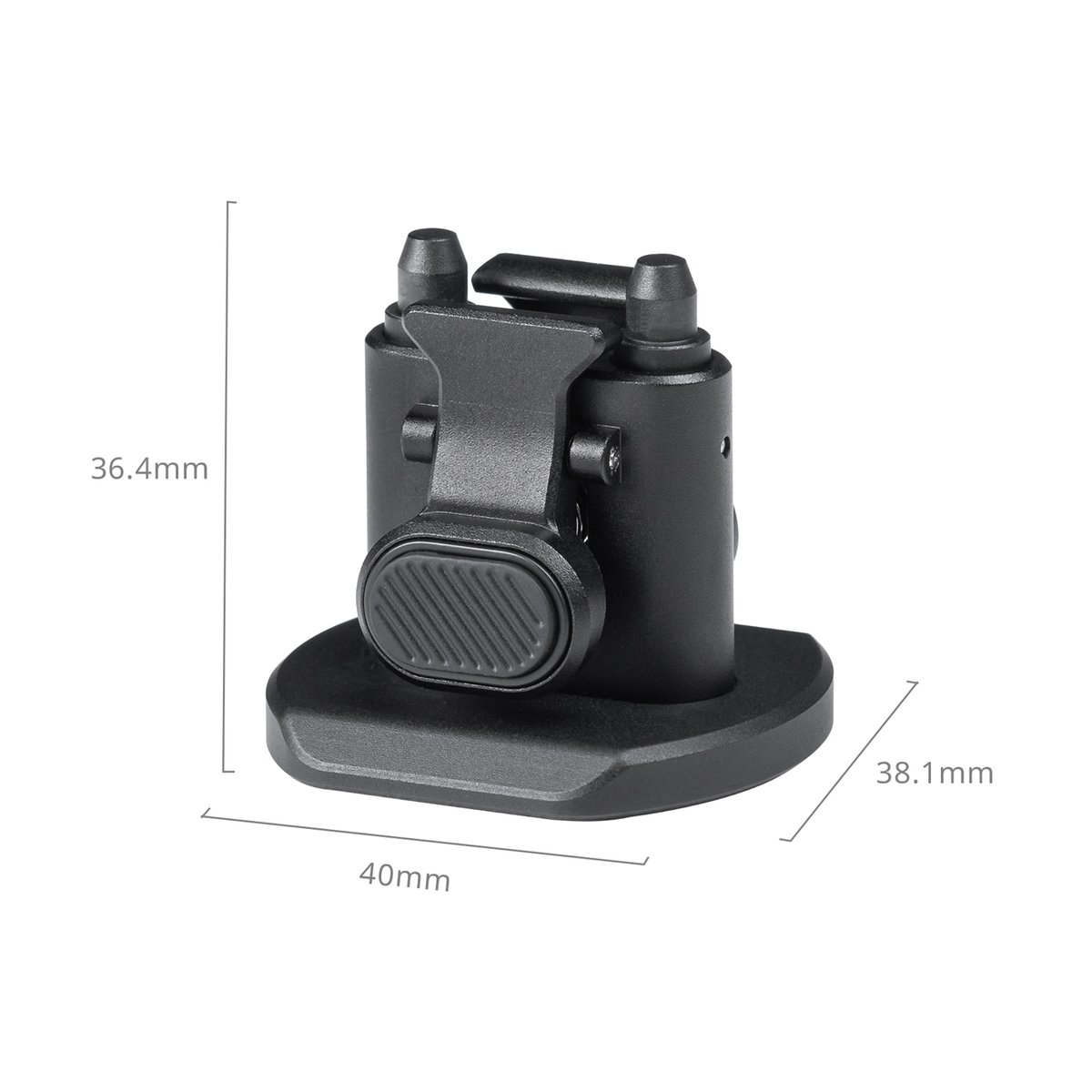 SmallRig 4609 H11 Quick Release Adapter (Arca) - 3D-Ansicht mit Maßen