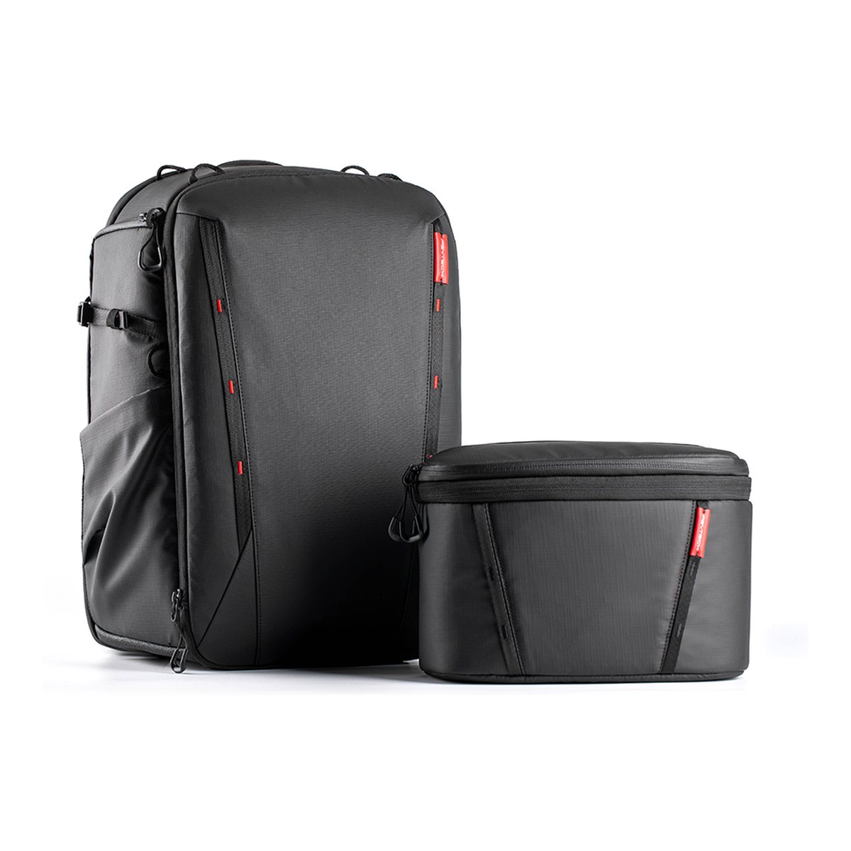 PGYTECH OneMo 2 Backpack 25L (Space Black) - Lieferumfang: Schwarzer Rucksack und Kameratasche.