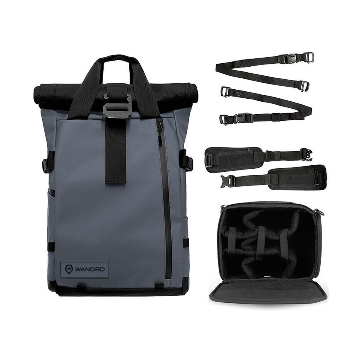 WANDRD PRVKE 21-Liter Blue Photo Bundel V3 - Lieferumfang