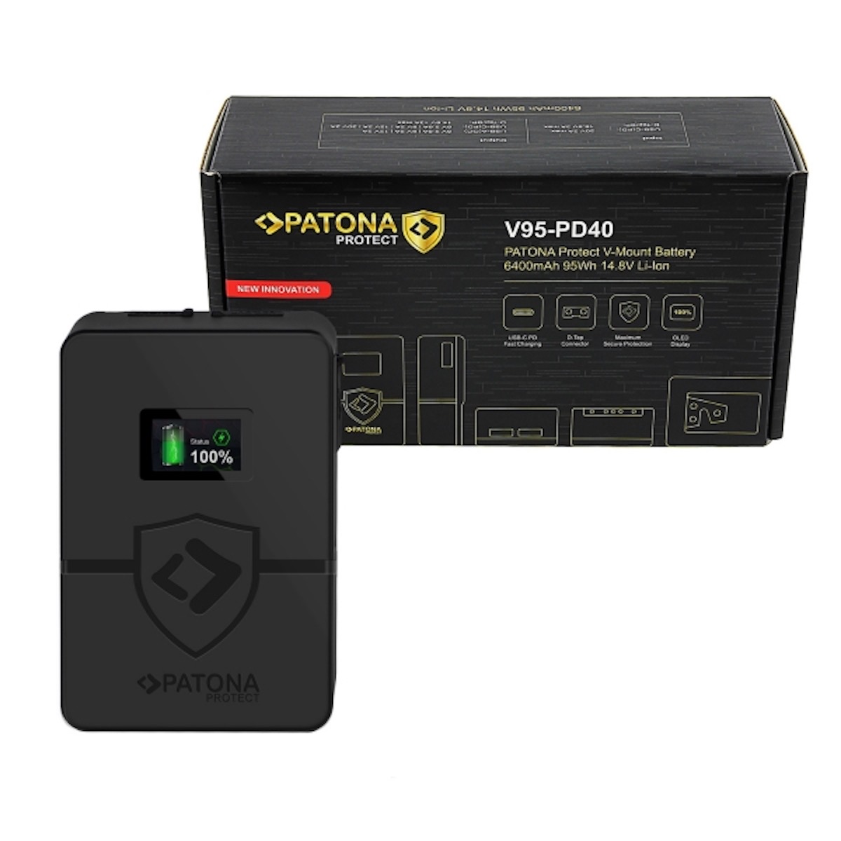 Patona Protect Akku V-Mount BP-95W USB-C