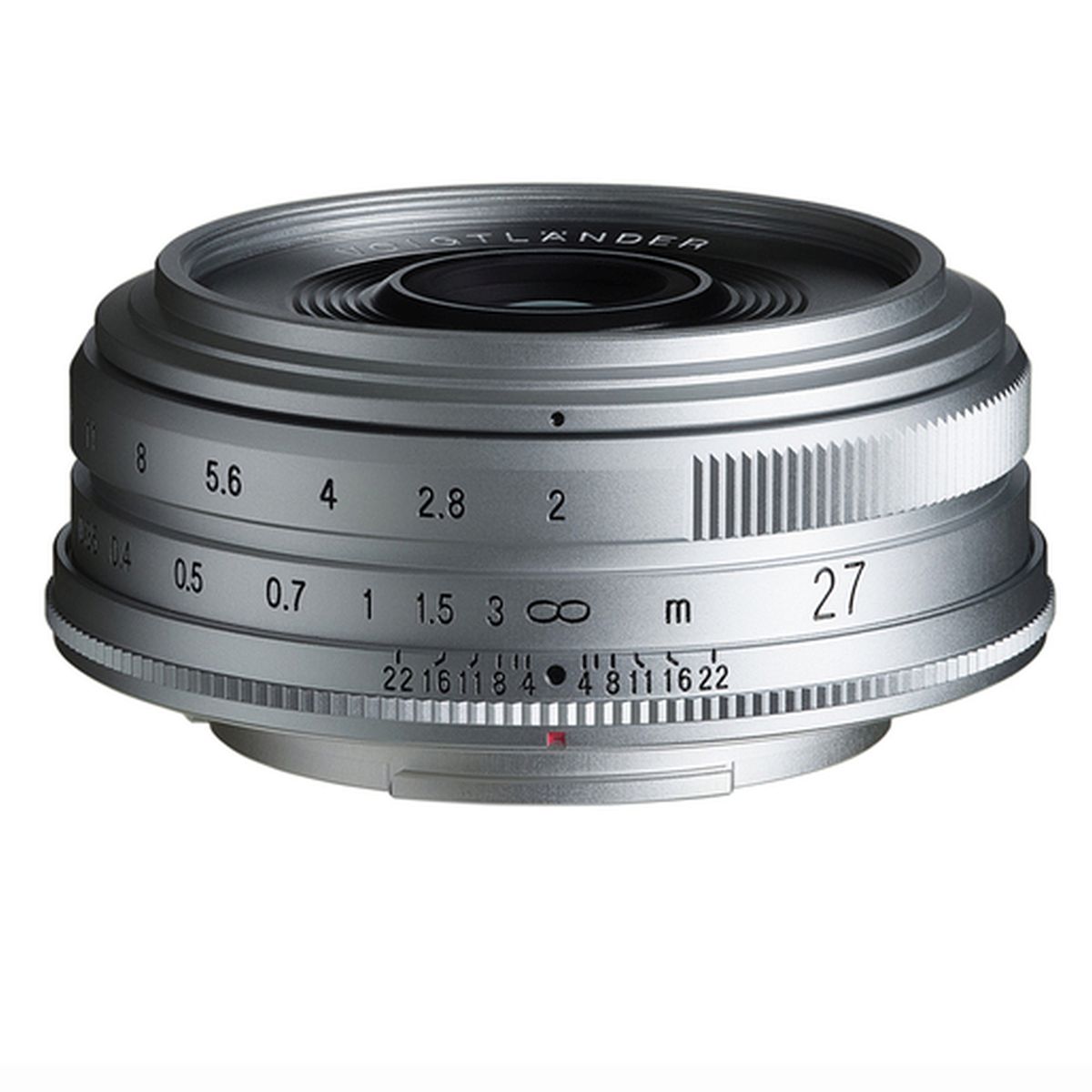 Voigtländer 27 mm 1:2,0 Ultron Fuji X-Mount Silber Voigtländer 27 mm 1:2,0 Ultron Fuji X-Mount Silber