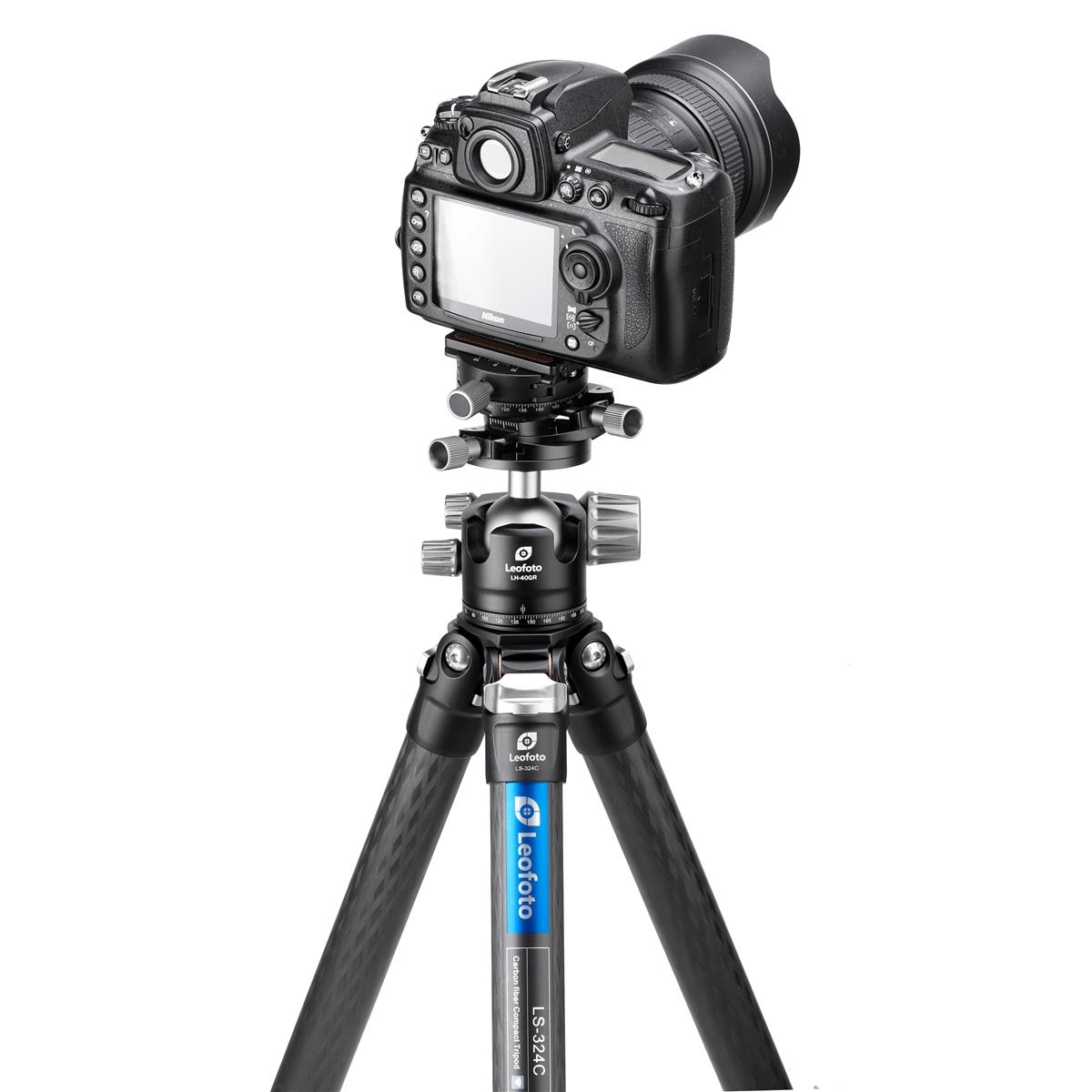Leofoto Stativ-Kugelkopf LH-40GR Kugelkopf mit Getriebe-Panoramaeinheit