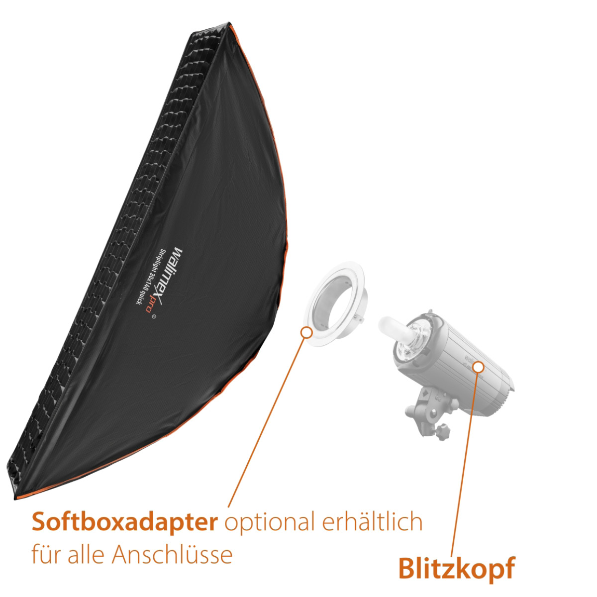 Walimex pro SL Striplight SB QA 30 x 140cm Elinchrom