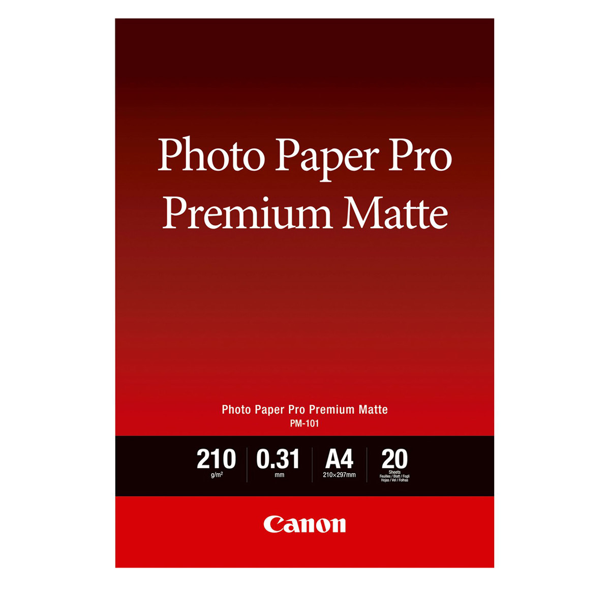 Canon PM-101 Pro Premium Matt Papier A4, 20 Blatt 210g/m²