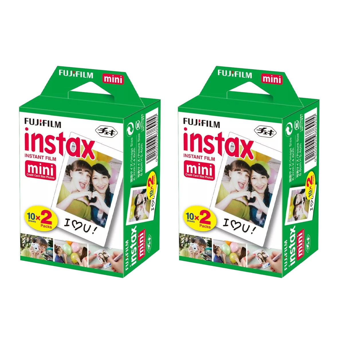 Fujifilm Instax Mini Film 2er Doppelpack (40 Bilder) Fujifilm Instax Mini 2er Doppelpack