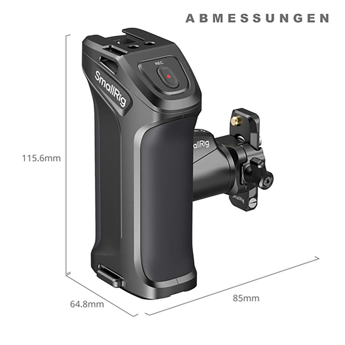 SmallRig 5235 drehbarer Seitengriff mit REC-Taste für Canon und Blackmagic Kameras