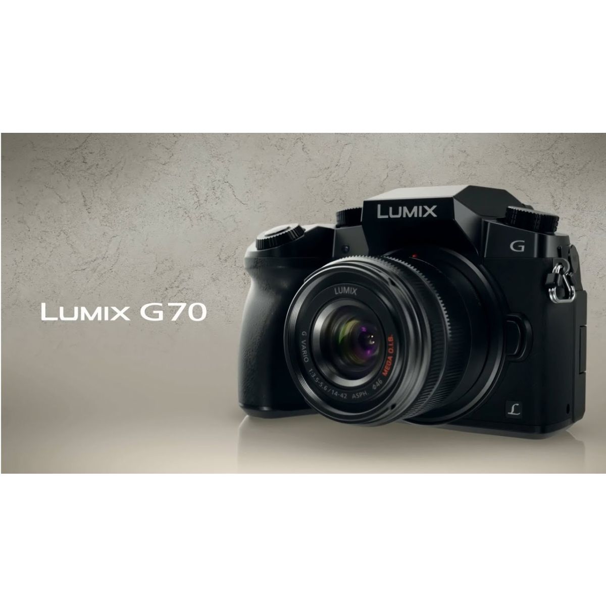 Panasonic Lumix G70 + Panasonic G 14-42 mm 1:3,5-5,6 MEGA OIS 