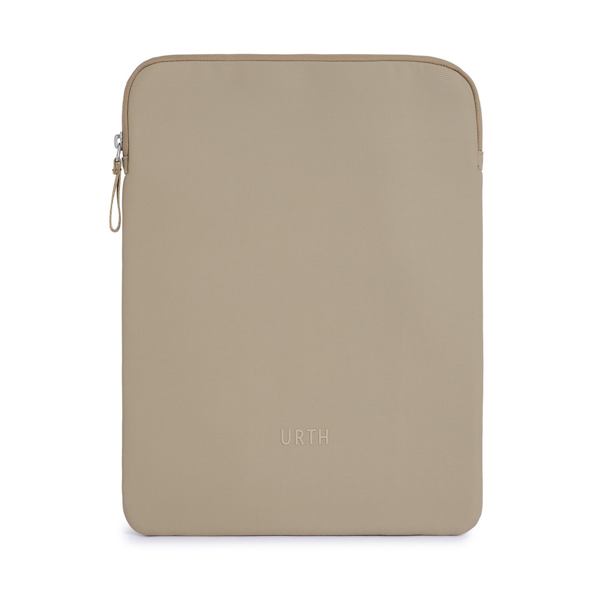 Urth Naos 15/16" Laptoptasche (Beige) - Frontansicht der beigen Urth Laptophülle