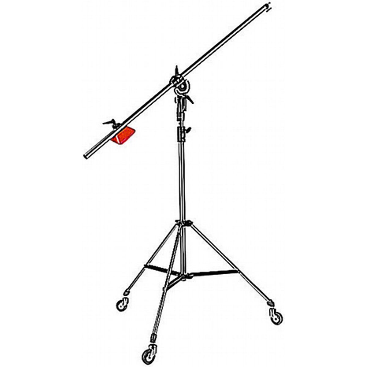 Manfrotto 085BS Super Boom Set: Lampenstativ, Ausleger & Gegengewicht
