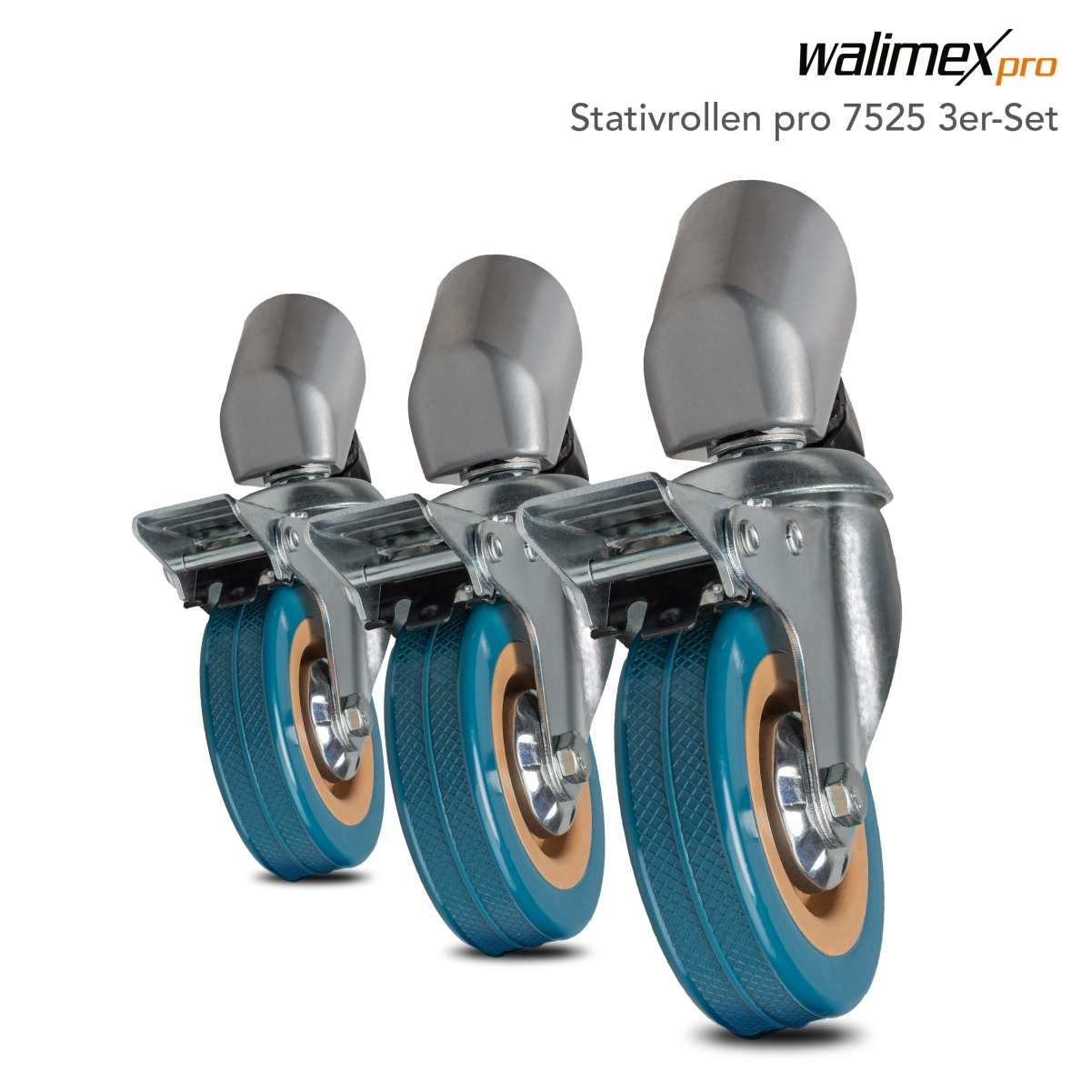 Walimex Pro Stativrollen Pro 7525 3er-Set