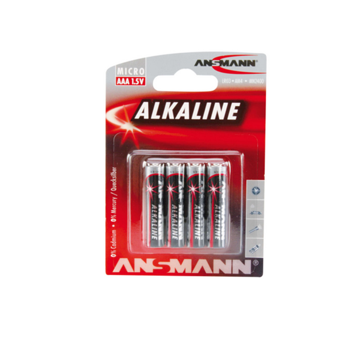Ansmann Red Alkaline Micro AAA 4er