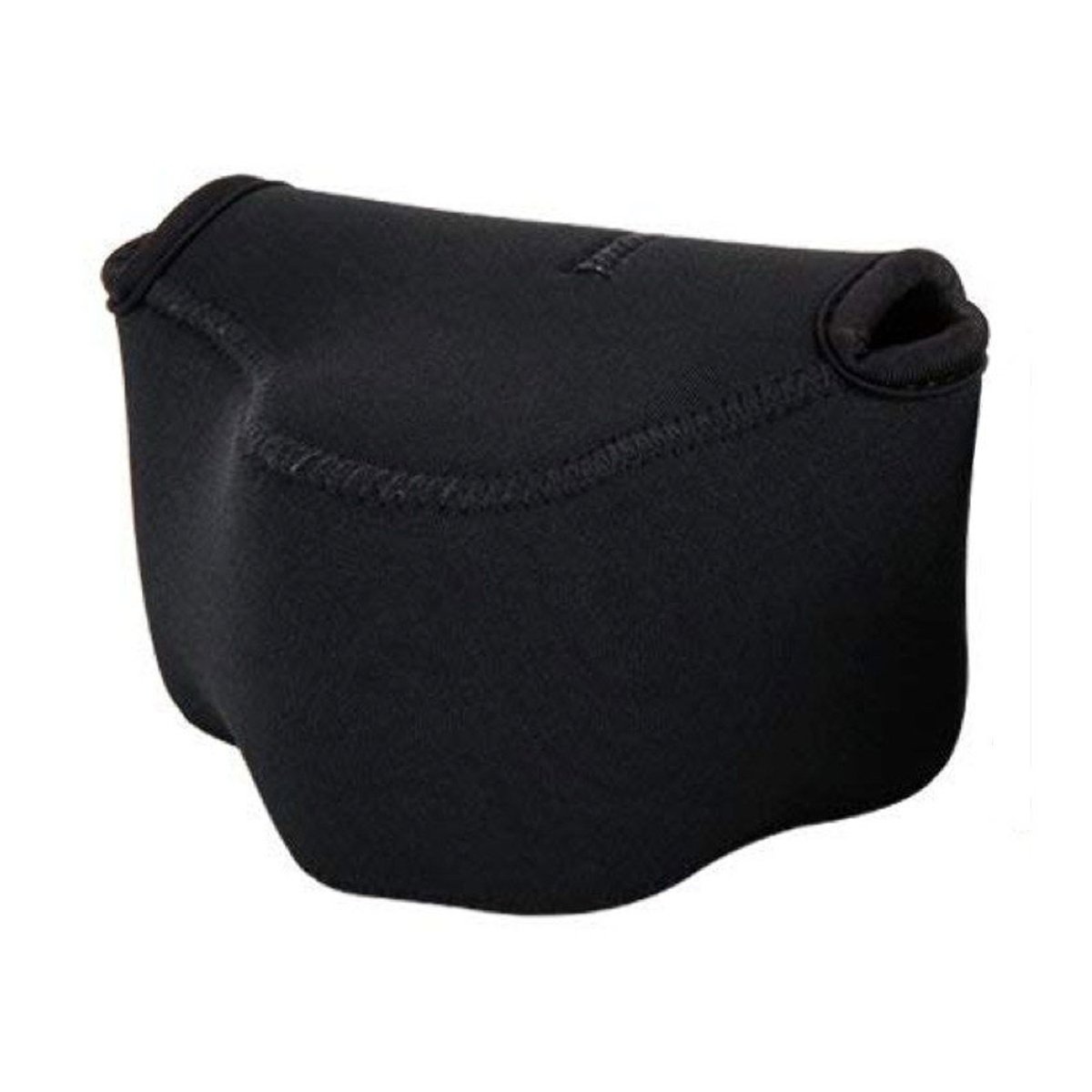 Caruba Camera Neopren-Schutzhülle M - Schwarze Neopren Kamerahülle, Schrägansicht