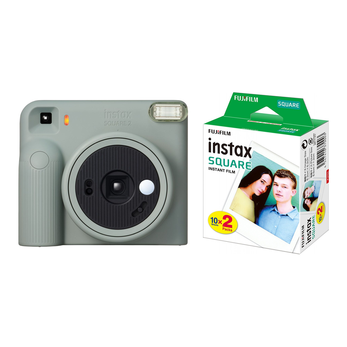 Fujifilm Instax Square SQ2 Slate Blue + Square Doppelpack (20 Bilder)