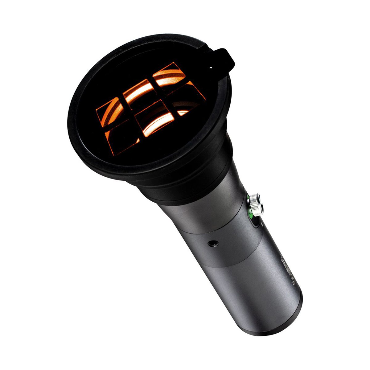 SmallRig 4634 RF 10C LED-Videolicht - Produkt-Detailansicht der Leuchtfläche mit orangefarbenen Segmenten