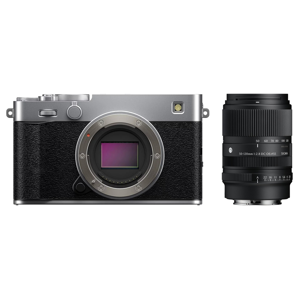 Fujifilm X-E5 Silber + Sigma 50-120 mm 1:2,8 DC OS (C) Fuji X