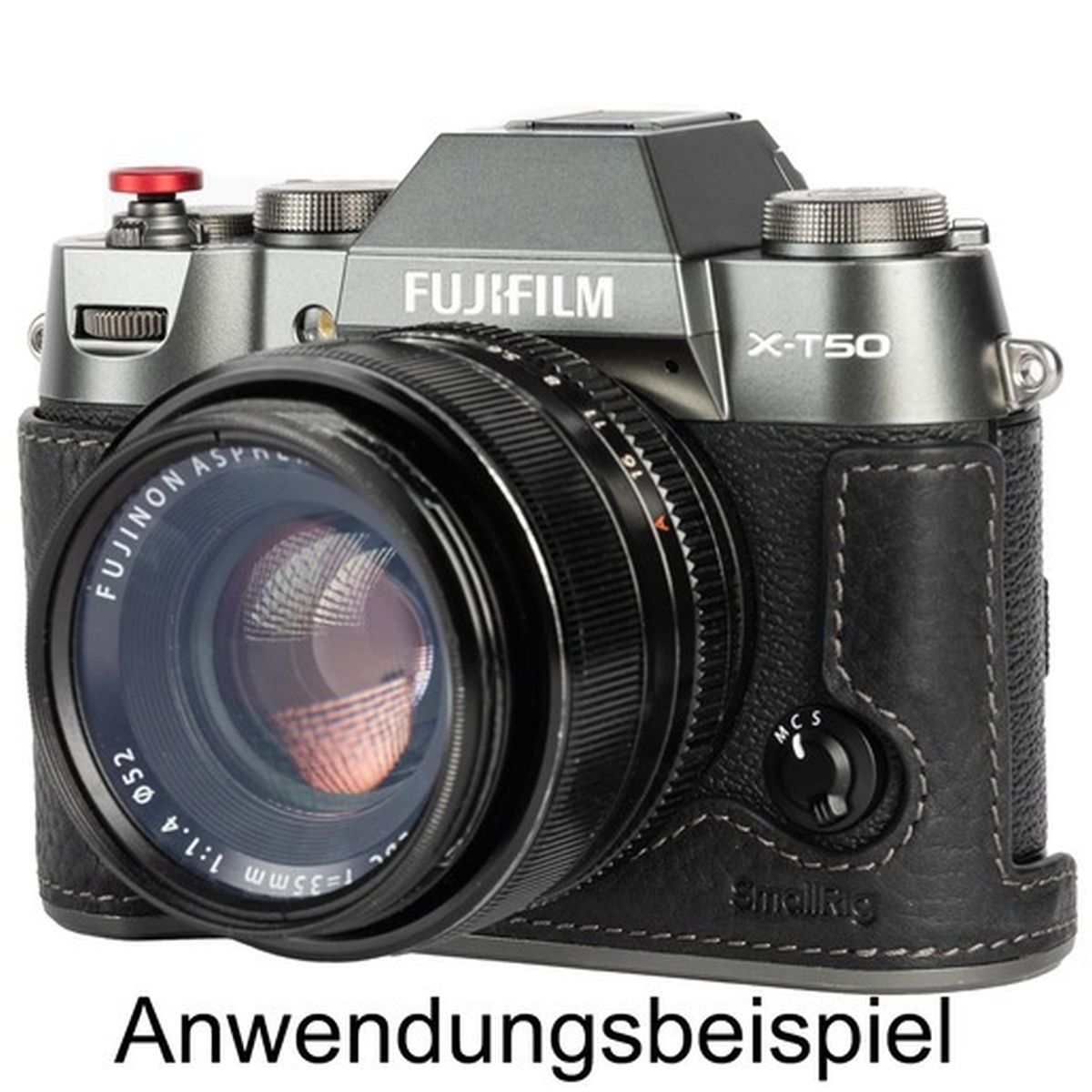 SmallRig 4709 Leather Half Case Kit für Fujifilm X-T50 Schwarz