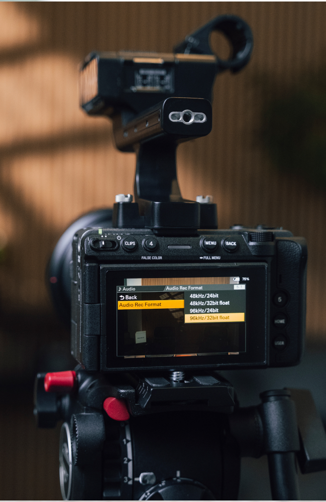 Sony FX5 Audio Menü