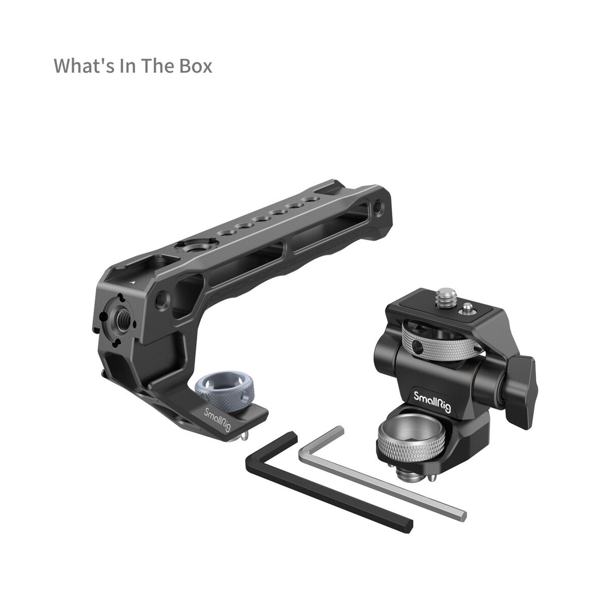 SmallRig 5323 Top Handle with Monitor Support Kit Comp.with ARRI 3/8"-16 Screw - Lieferumfang