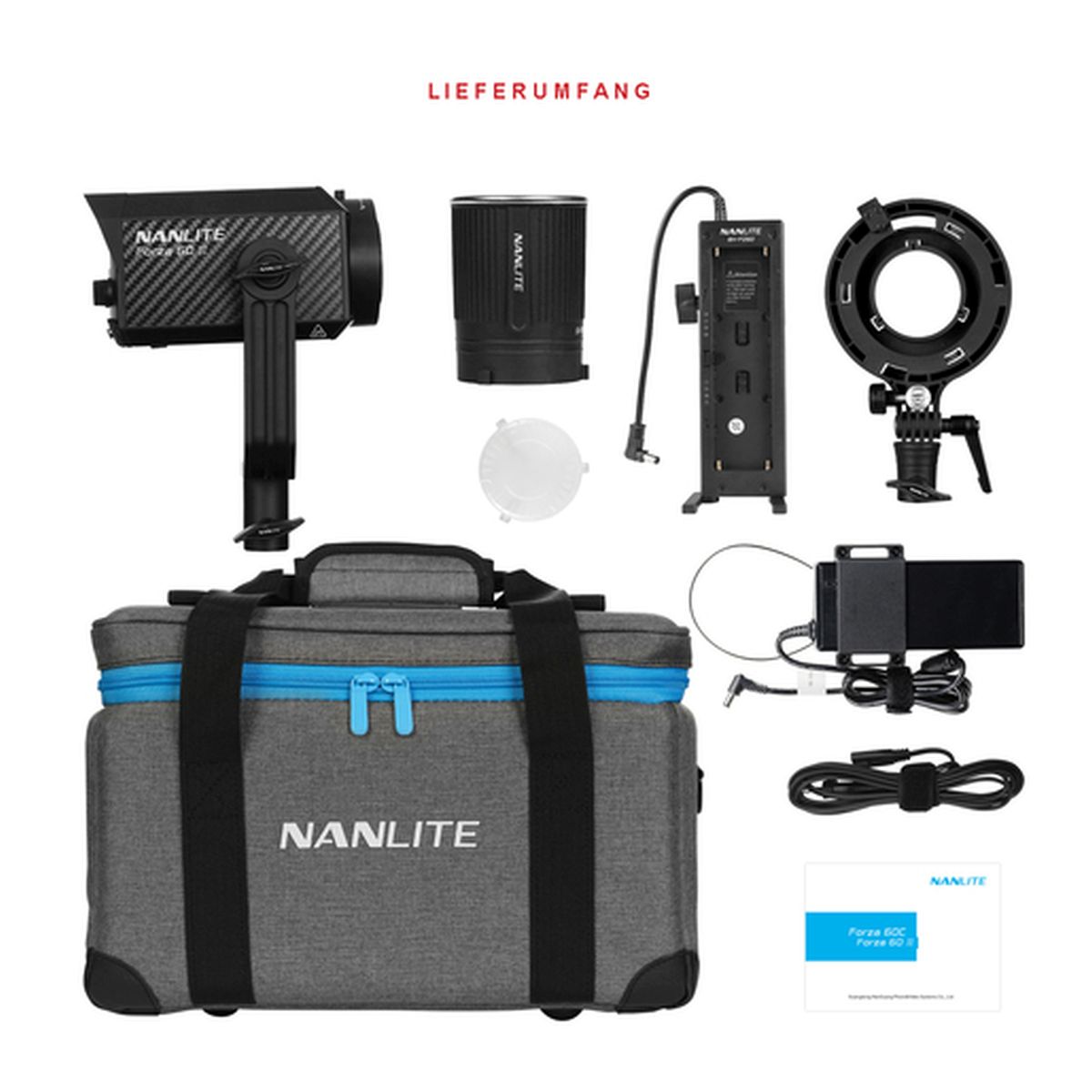 Nanlite FORZA 60 II KIT Reportage- und Studio-Scheinwerfer