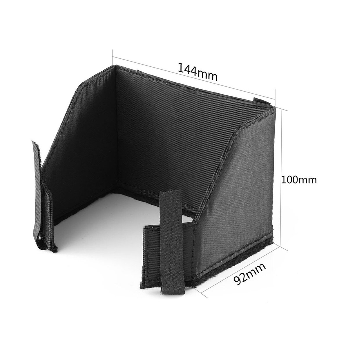 SmallRig 2269 Sunhood für Atomos Ninja V (passender Sonnenschutz für Cage 2209) - Maße der schwarzen faltbaren Sonnenblende