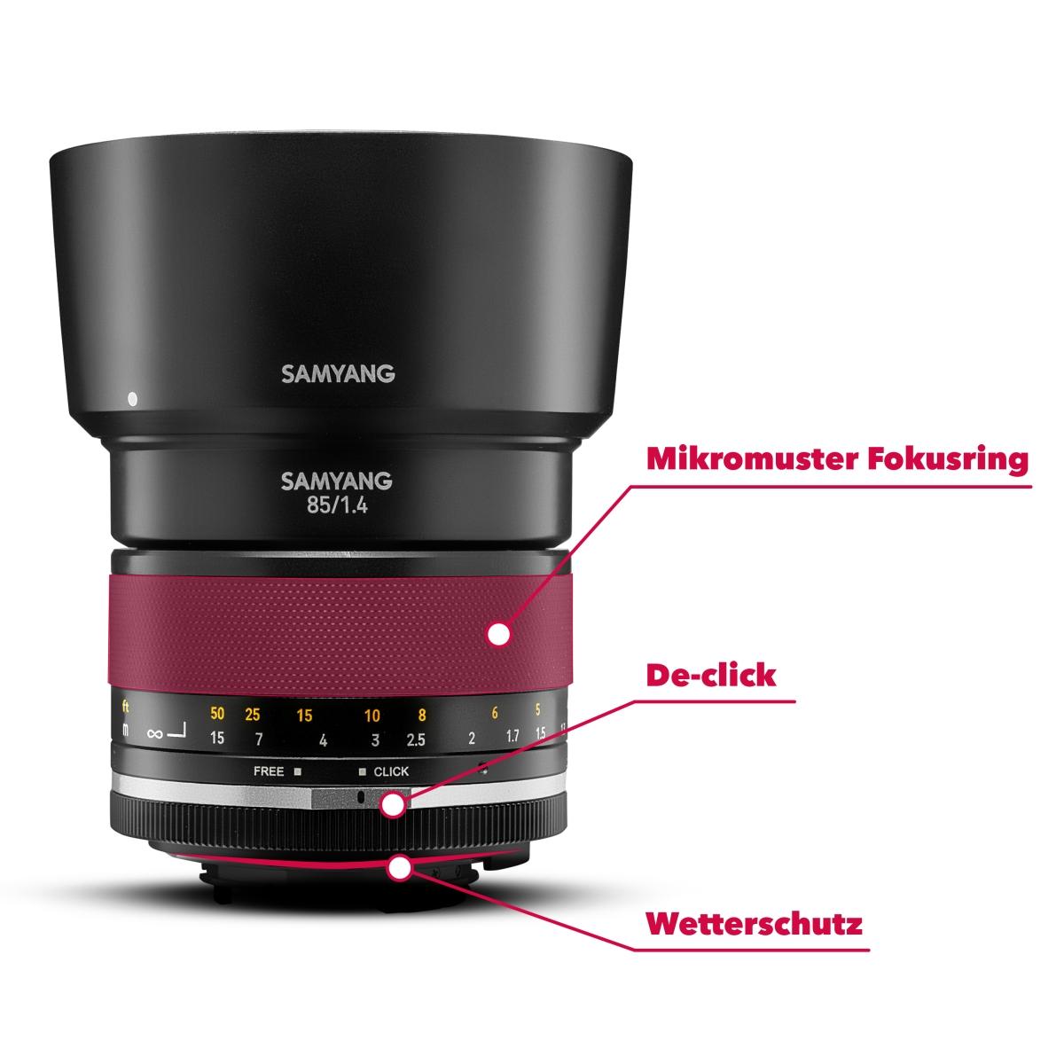 Samyang MF 85 mm 1:1,4 MK2 für Canon EF-M
