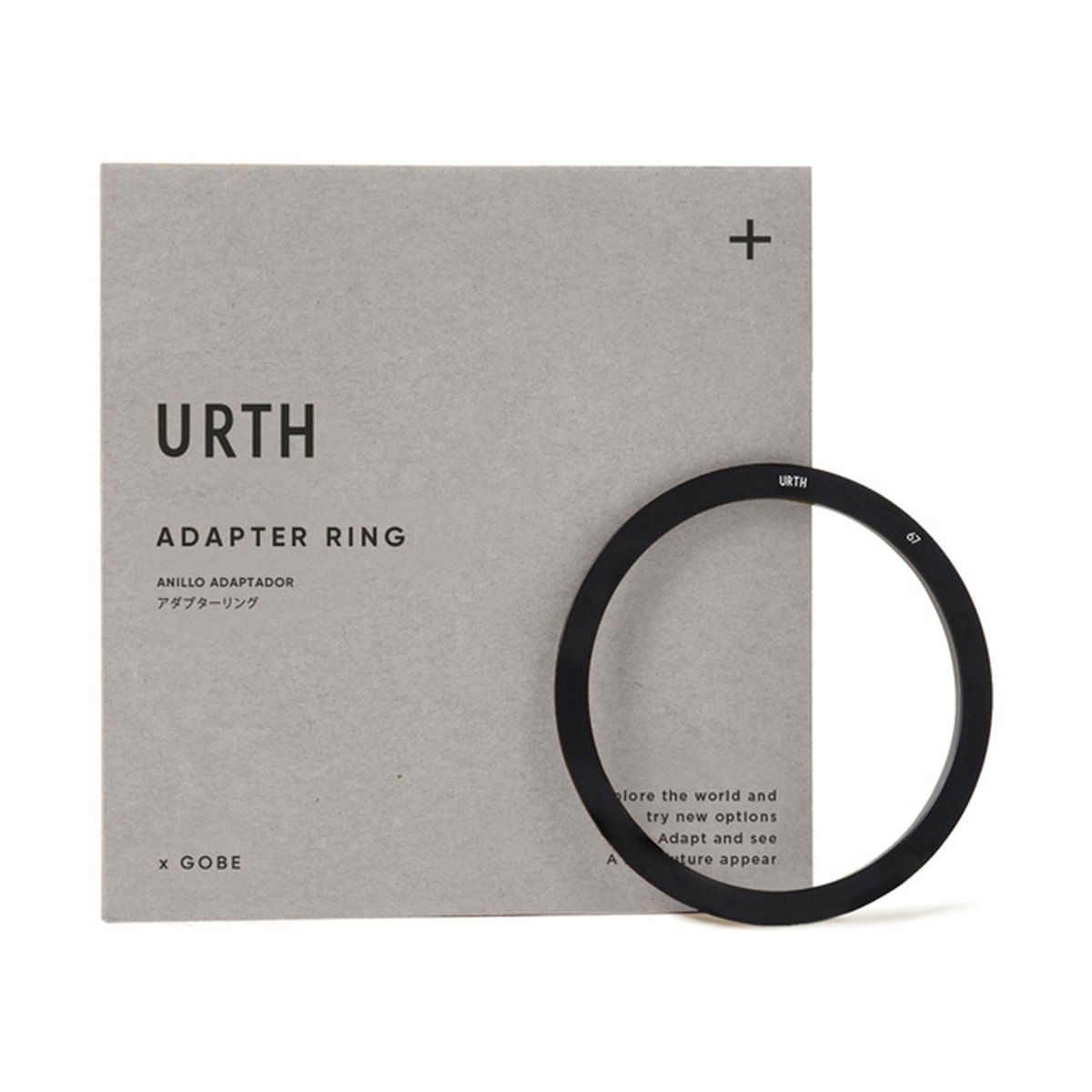 Urth 67mm Main Adapter for 75mm Square Filter Holder - Lieferumfang: Urth Adapter Ring mit Verpackung
