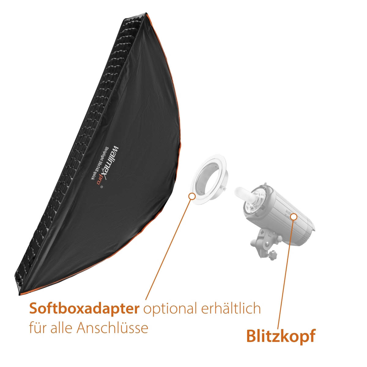 Walimex pro Studio Line Striplight SB QA 30 x 140 cm