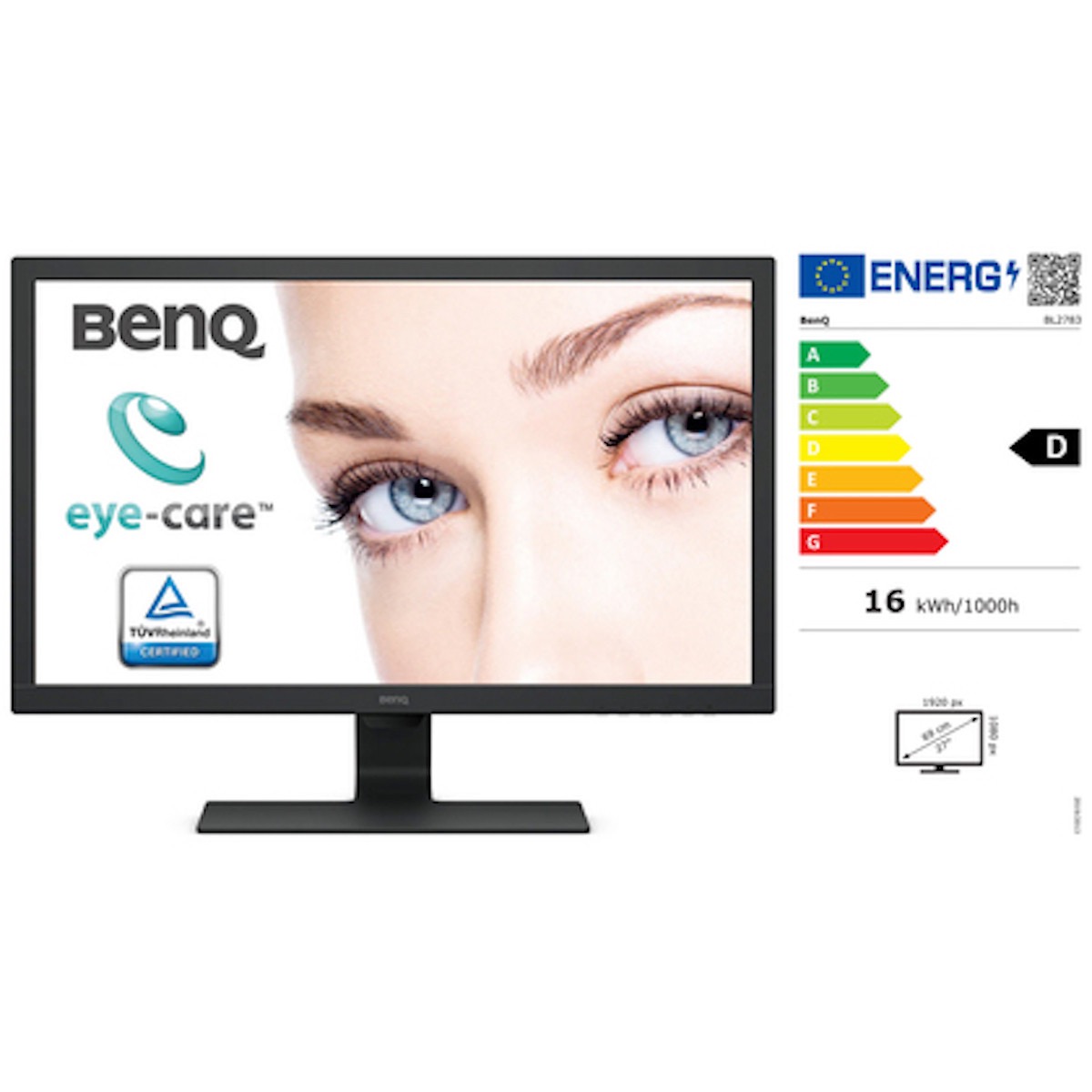 BenQ BL2783 69cm 27" schwarz Full HD Business Monitor