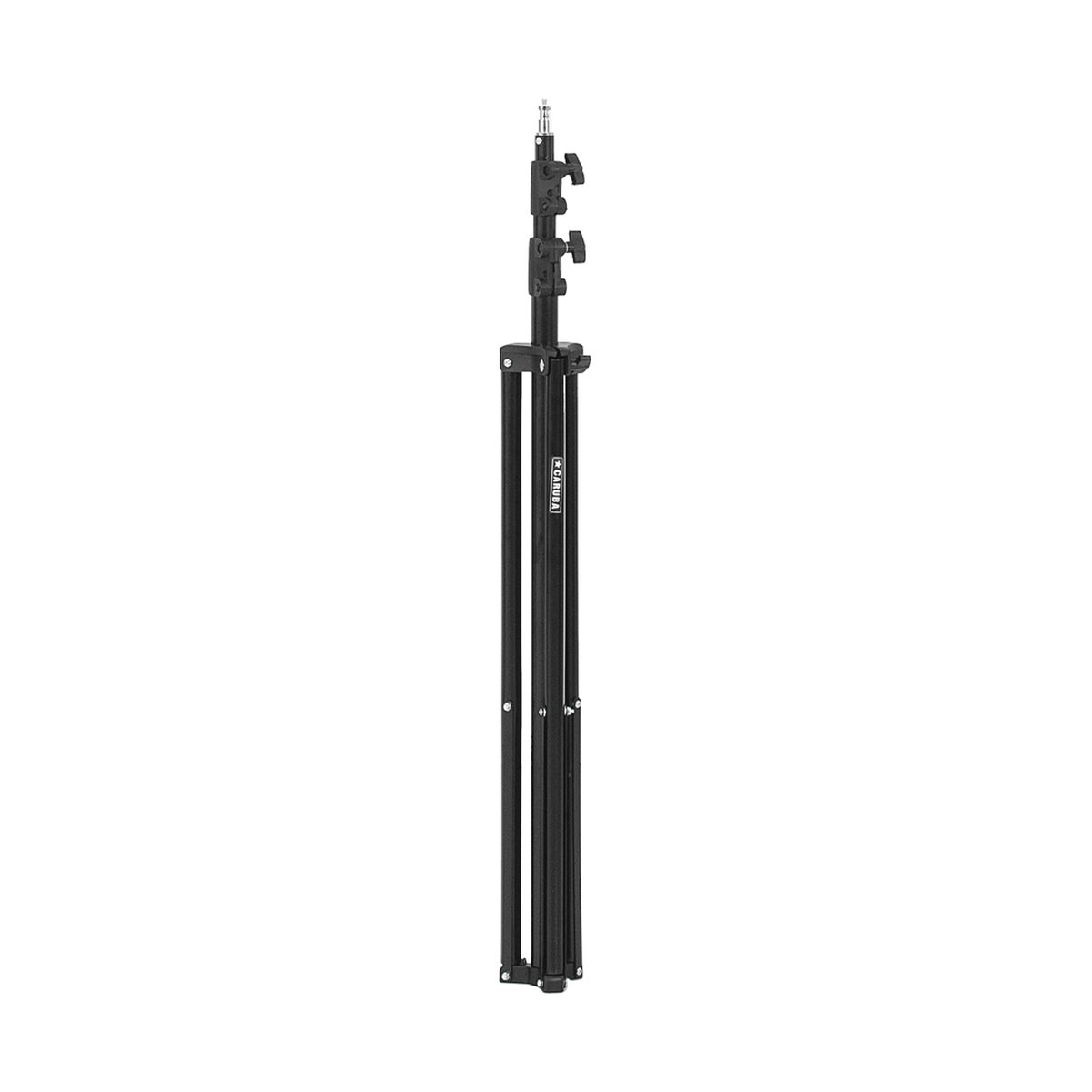 Caruba Lampenstativ LS-3 (Gefederte) 242cm - Frontansicht: Voll ausgefahrenes Lichtstativ
