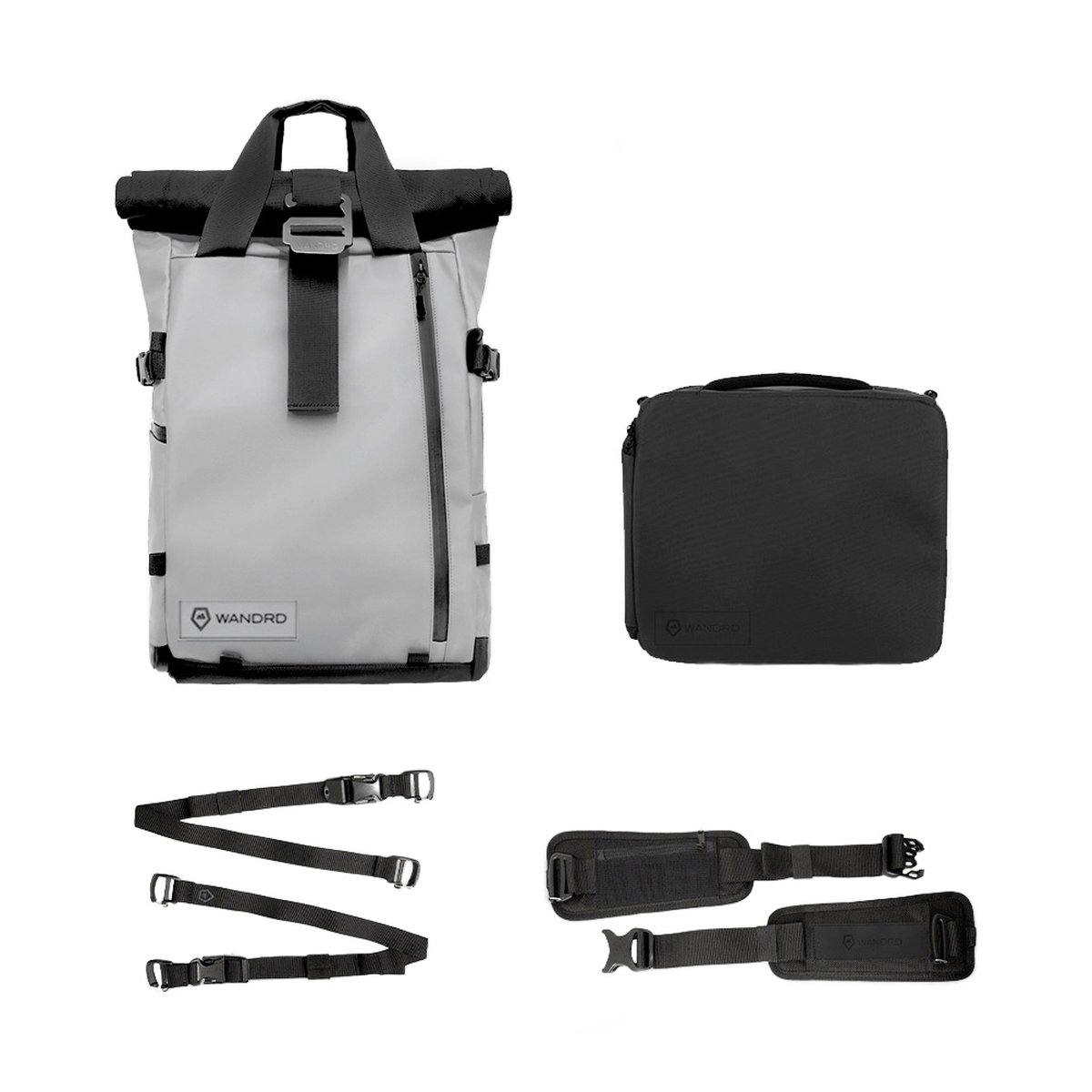 WANDRD PRVKE 41-Liter DisNet Grey Photo Bundel V3 - Lieferumfang