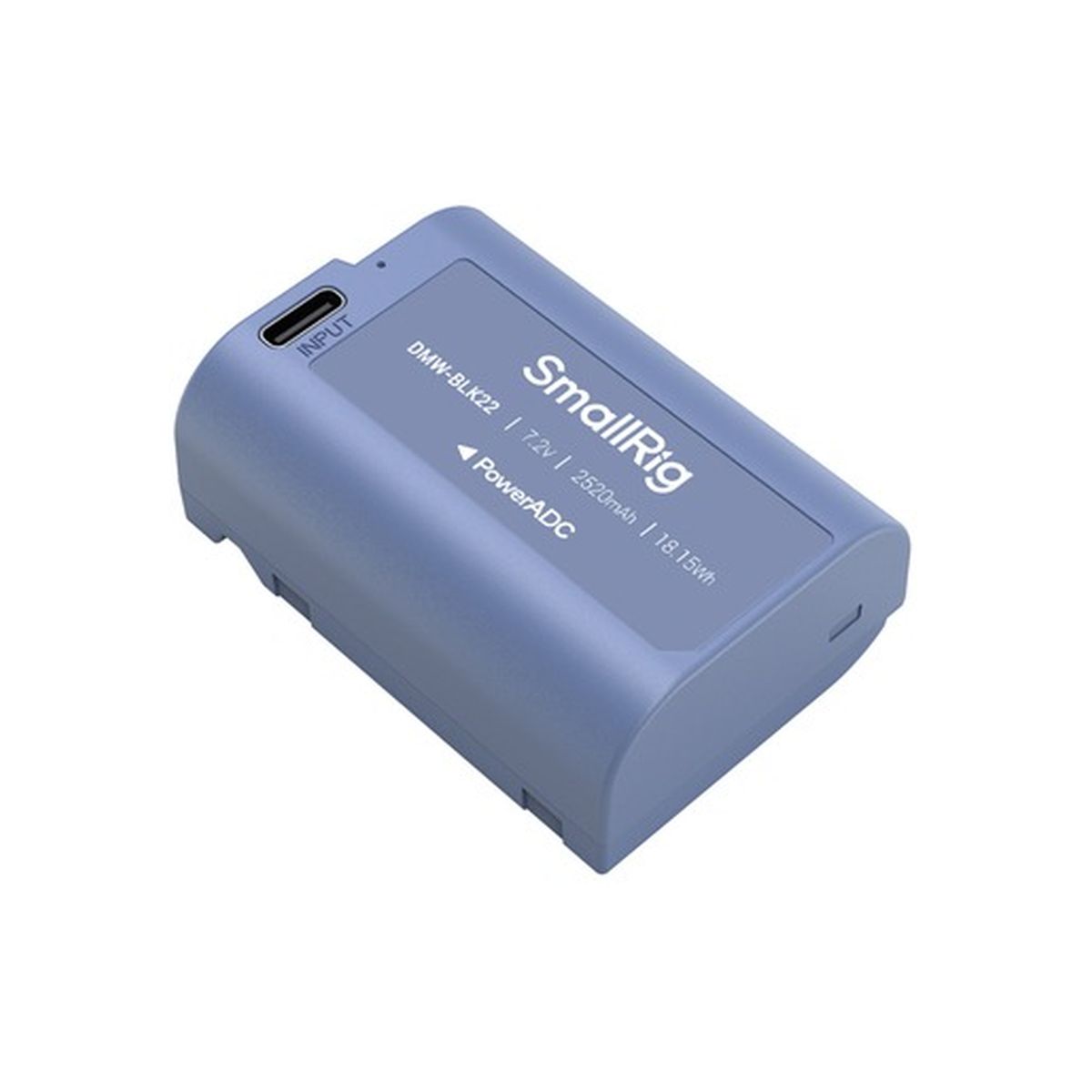 SmallRig 4906 DMW-BLK22 USB-C Rechargeable Camera Battery (Blau)