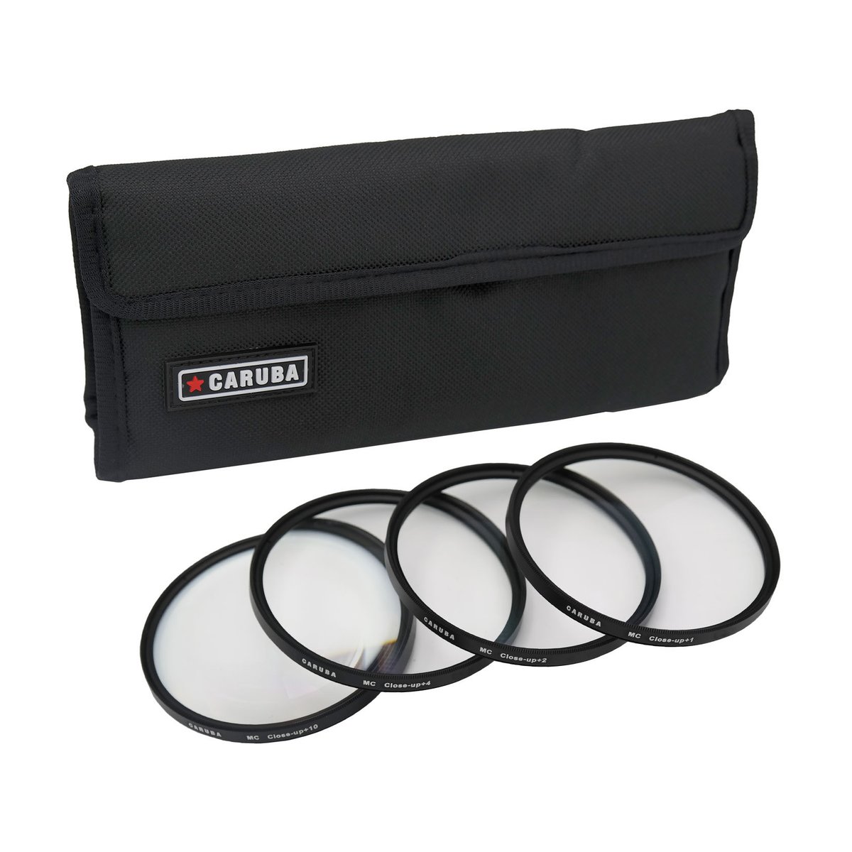 Caruba Nahaufnahmefilter-Kit 67mm (+1/+2/+4/+10) - Lieferumfang: Schwarzes Etui und 4 Kamera-Nahlinsefilter