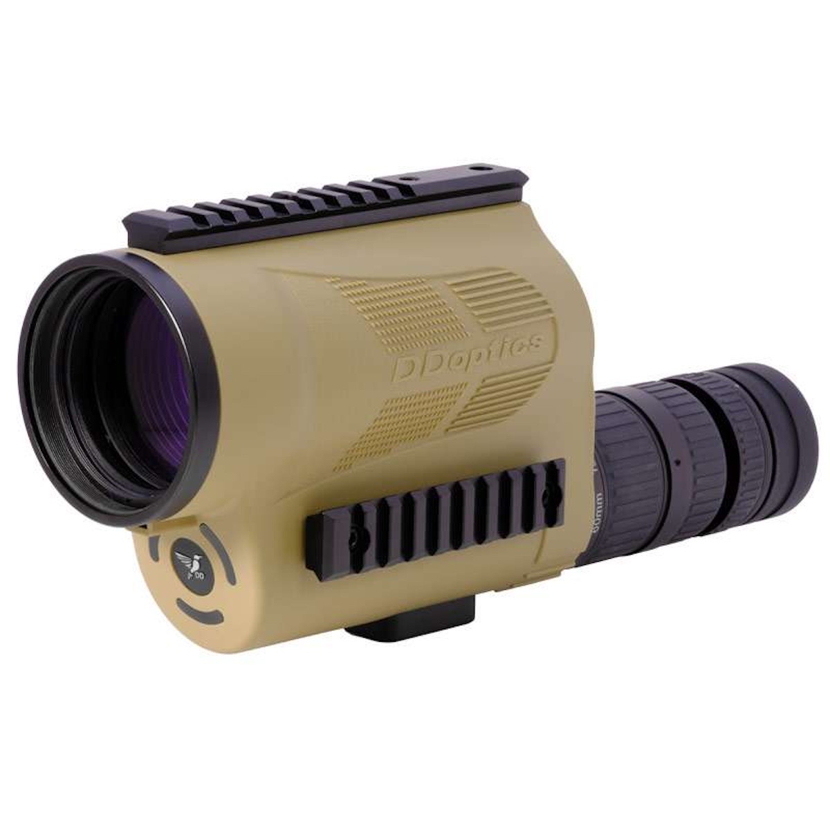 DDoptics 15-45x60 DDMP ED Tactical Spotter Desert-Sand Vorderansicht