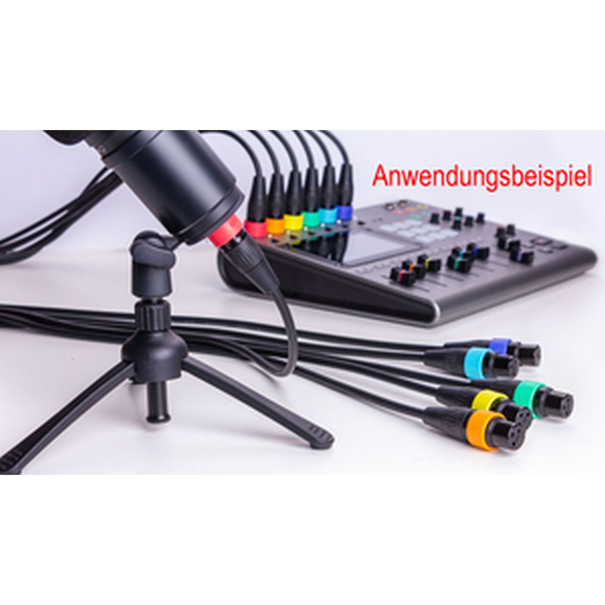 Zoom XLR-6c farbige ID-Ringe für Mikrofonkabel