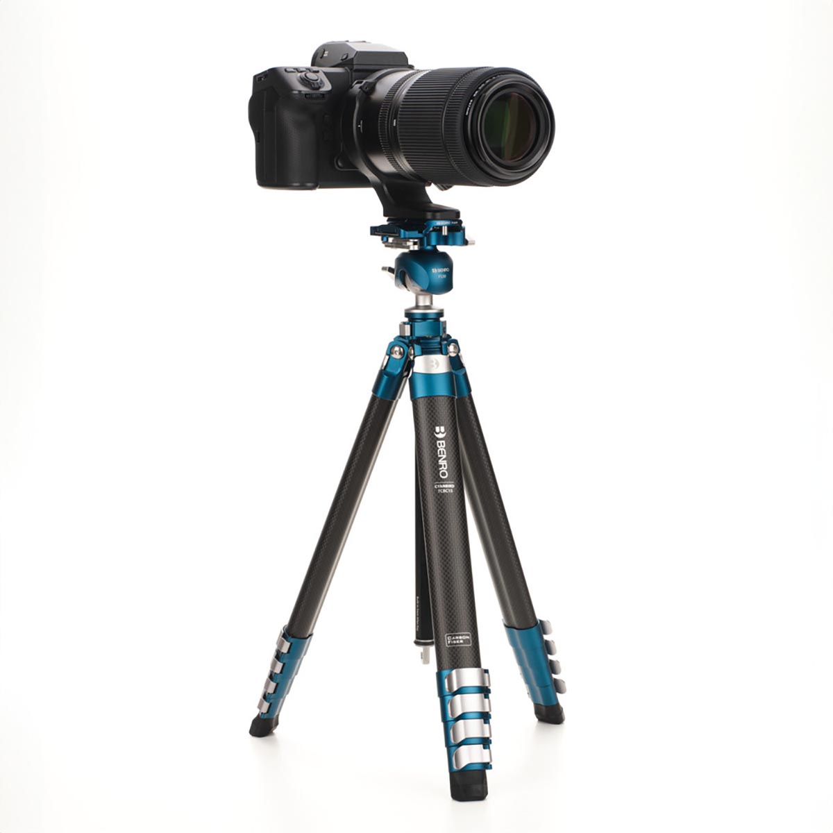 Benro Cyanbird Carbon-Stativ mit FS30-Kopf Anwendungsbeispiel mit Kamera