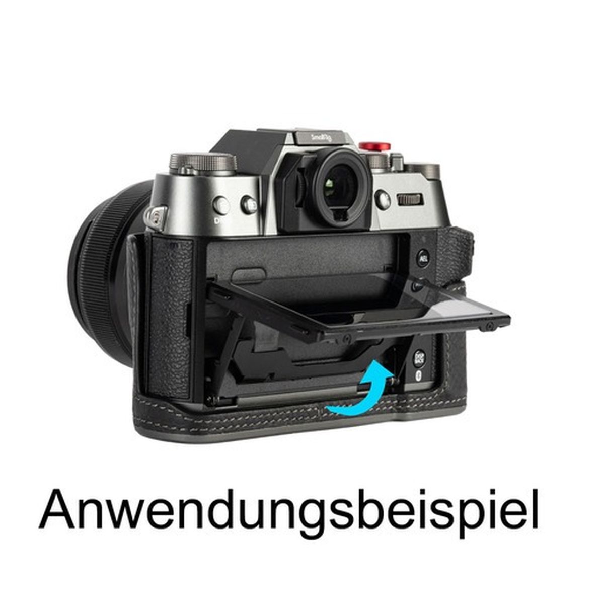 SmallRig 4709 Leather Half Case Kit für Fujifilm X-T50 Schwarz