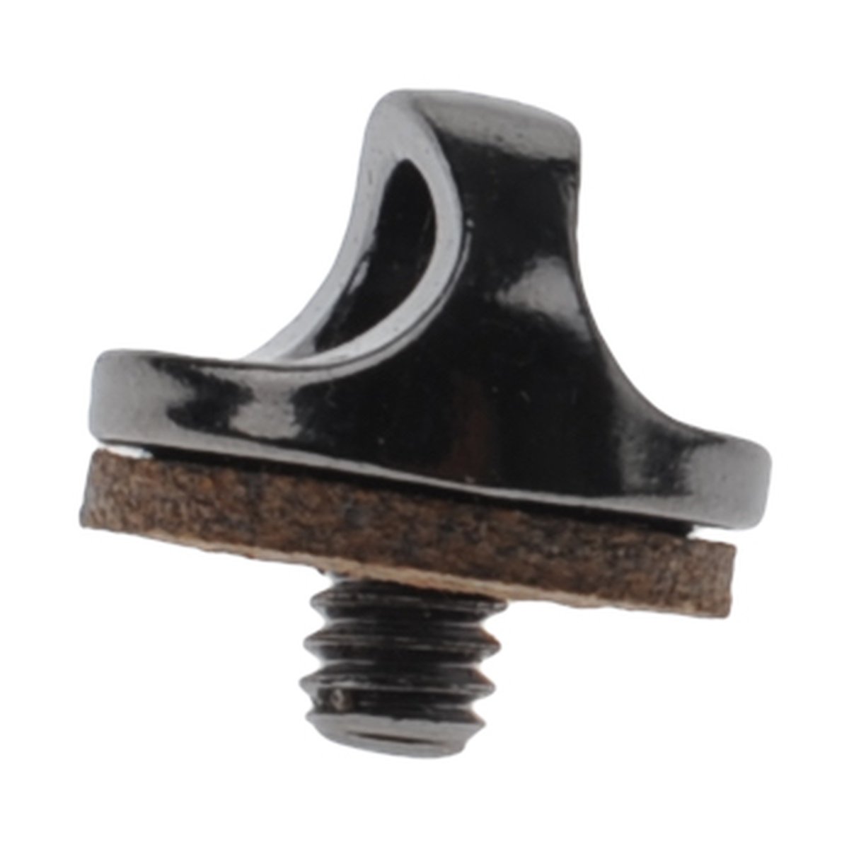 Caruba Gimbal Sicherheitsgurtseil (Rot) - Detailansicht Kameragurt-Schraube mit D-Ring und Filzunterlage